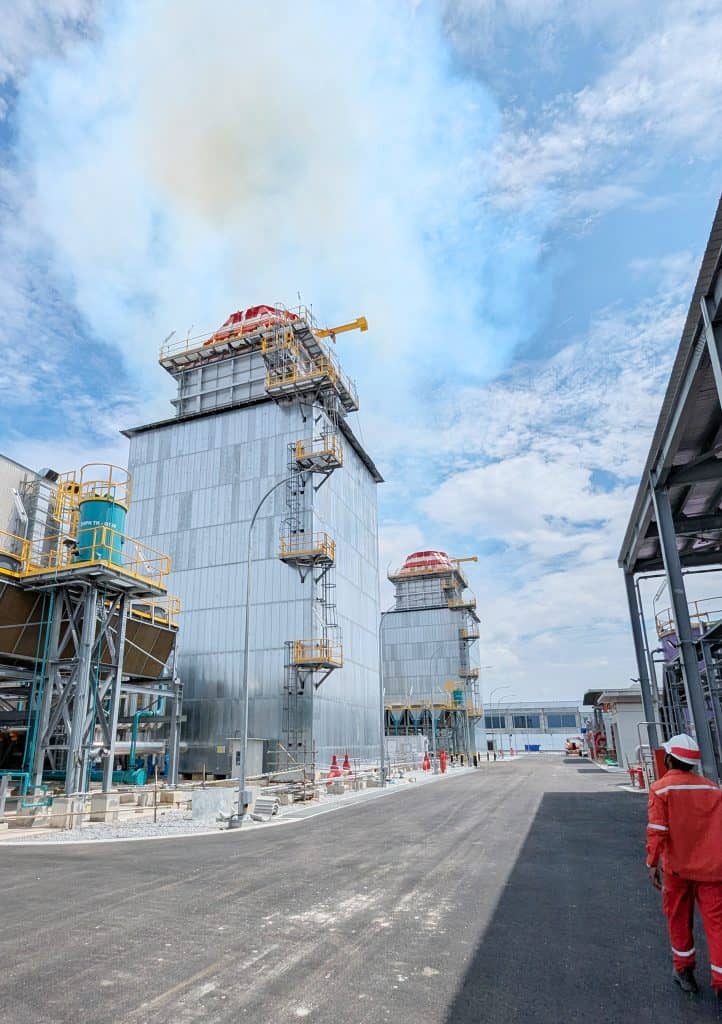 Hydrogen-ready exhaust stack system prepared for 30% co-firing